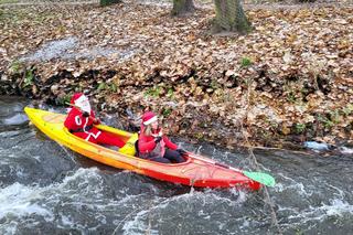 Mikołajkowy spływ wzdłuż Kłodawki