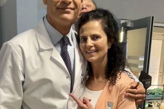 Na dobre i na złe na planie. Asia (Joanna Pach-Żbikowska), Falkowicz (Michał Żebrowski)