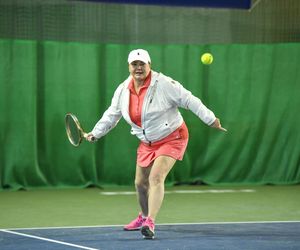 Katarzyna Niezgoda i ukochany rozgrzali kort! Spódniczka kusa, za to mimika na bogato