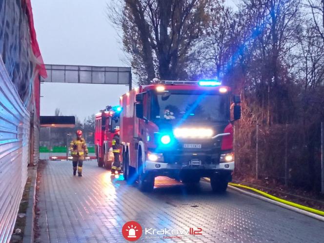 Kraków. Pożar przy ul. Zawiłej