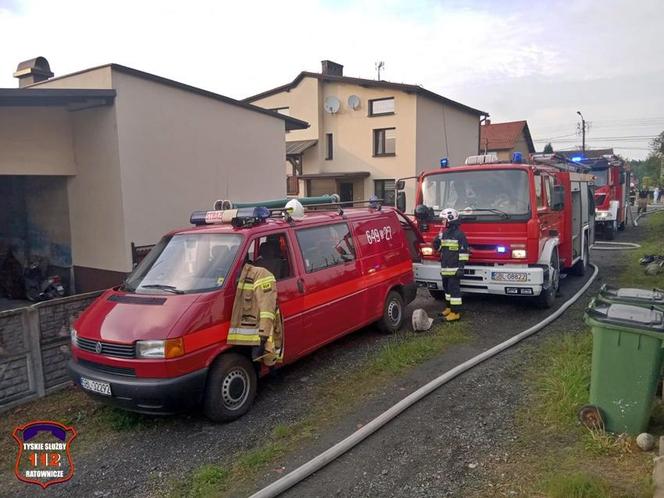 Pożar blaszanego warsztatu na ul. Ruchu Oporu w Bojszowach Nowych