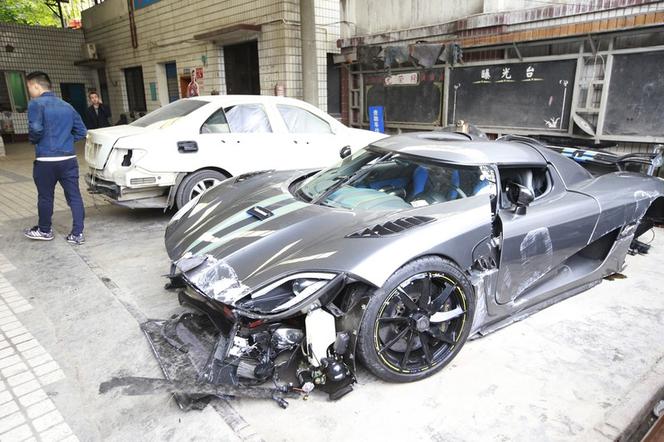 Koenigsegg Agera R rozbity w Chinach