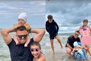 Marcin Hakiel zabrał nad morze WSZYSTKIE swoje dzieci! Pokazał zdjęcia i nagranie