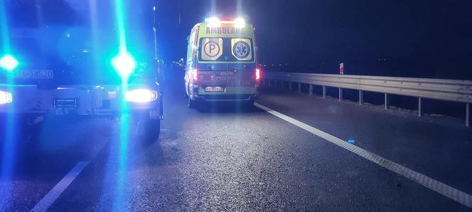 Zderzenie busów na autostradzie