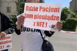 Protest pracowników lubelskiego szpitala. Chodzi o kontrakt z NFZ