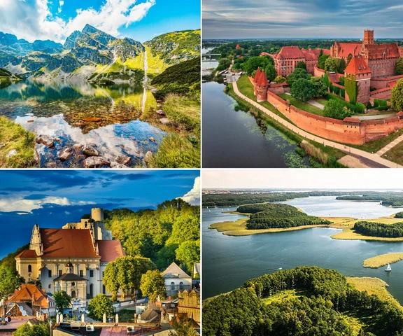 Od Krakowa po Mazury. AI wybrała 10 największych atrakcji turystycznych w Polsce