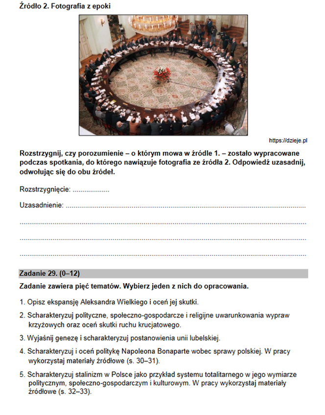 Matura rozszerzona 2022 historia - arkusz PDF