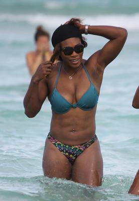 Serena Williams na plaży