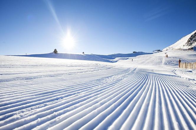stok narciarski zimą 