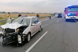 Wypadek na S8 pod Wrocławiem. Niemowlę zabrane śmigłowcem do szpitala