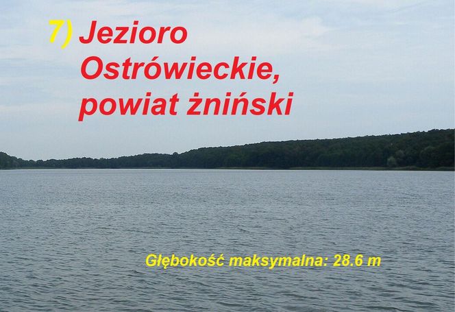 Ranking najgłębszych jezior kujawsko-pomorskiego