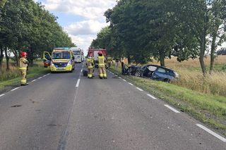 W wyniku zdarzenia DK 19 w Łosicach została całkowicie zablokowana