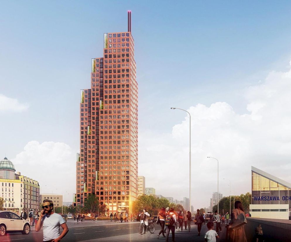 Sobieski Tower przy placu Zawiszy na Ochocie