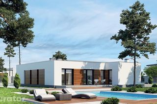 Dom z płaskim dachem