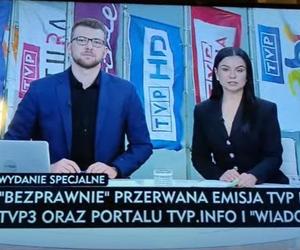 Adrian Borecki i Marta Kosik z TVP Info