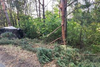 Wypadek koło Krzepic