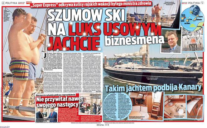 Łukasz Szumowski na wakacjach