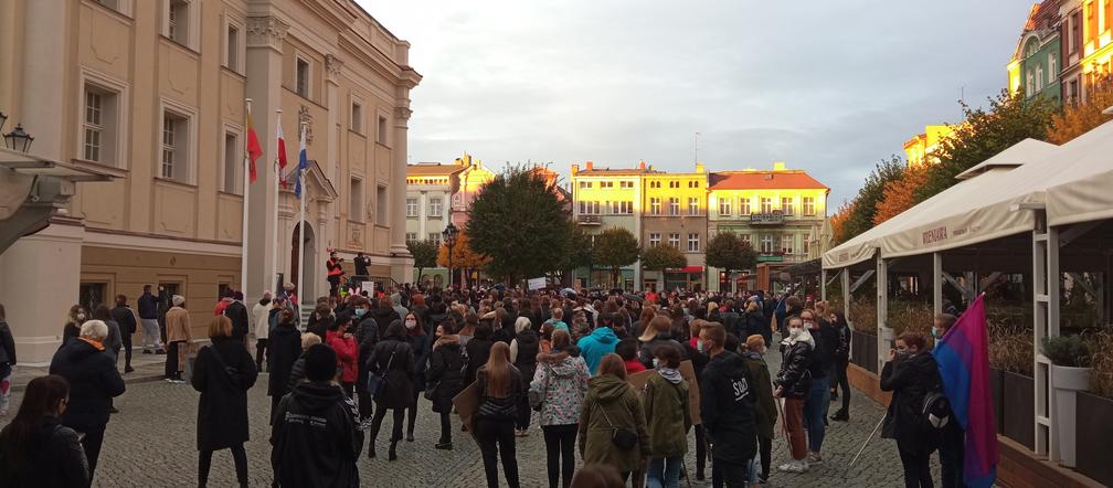 środowy protest w Lesznie