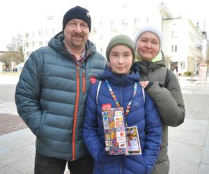 Katarzyna Nikitsina z rodzicami: Ivanem i Aleną.