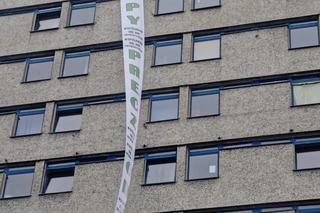 Protest studentów pod Domem Studenckim Jowita w Poznaniu