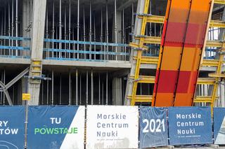 Budowa Morskiego Centrum Nauki w Szczecinie - maj 2020