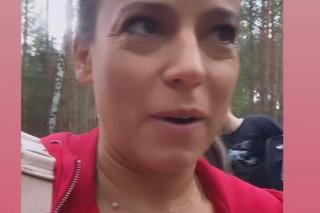 M jak miłość na planie. Anna Mucha (Magda) w lesie spotkała dziki 