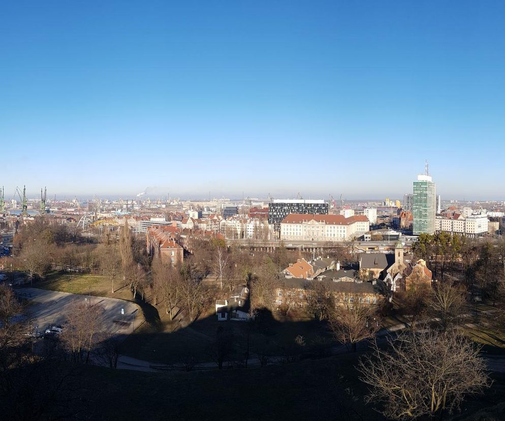 Widok na Gdańsk ze szczytu Góry Gradowej 