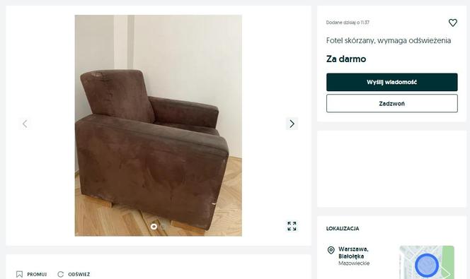 Oddam za darmo w Warszawie. Czego warszawiacy pozbywają się z domu? Oto najciekawsze aukcje z OLX!