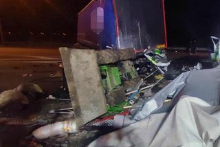 Śmiertelny wypadek na A1 pod Łodzią. Ciężarówka zderzyła się z samochodem dostawczym.