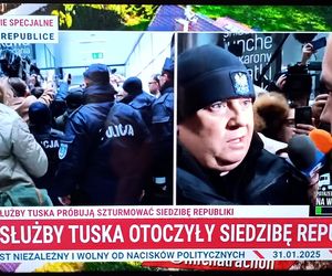 Policja pod siedzibą TV Republika! Ziobro w rękach funkcjonariuszy!