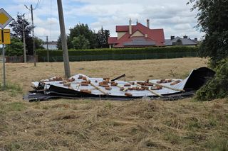 Został tylko gruz i dach w domu w ogrodzie. Wstrząsająca relacja z nawałnicy na Podkarpaciu