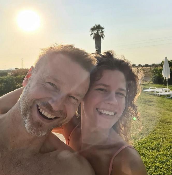 Krystian Wieczorek i jego żona Maria na wakacjach na Sycylii
