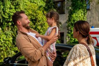 Na sygnale odc. 620. Piotr Strzelecki (Dariusz Wieteska), Lidzia (Hania Seń), Martyna (Monika Mazur)