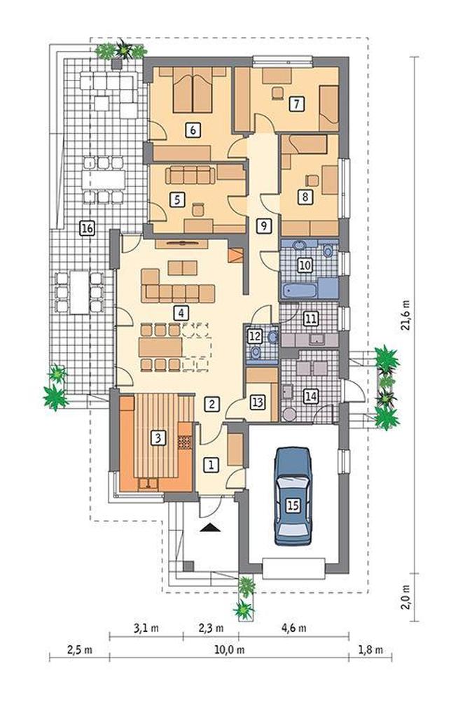 Projekt domu M240 i M240a Zamierzony