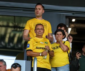 Kibice na meczu GKS Katowice - Arka Gdynia