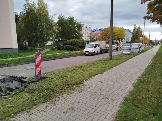 Trwa remont nawierzchni ulic Romanówka i Unitów Podlaskich w Siedlcach