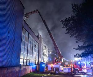 Pożar hali w Mikołowie Kamionce