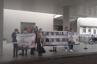 Protest rodziców w ICZMP w Łodzi