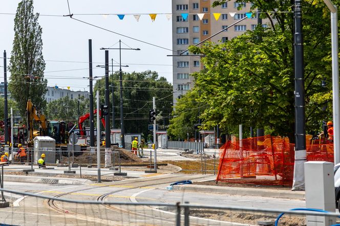 Tramwaj na Stegny w Warszawie