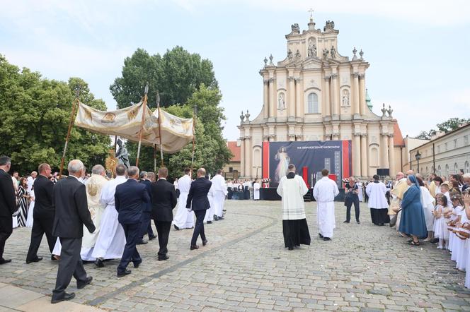 Centralna procesja Bożego Ciała 2024 w Warszawie