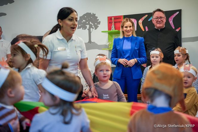 Marta Nawrocka odwiedziła przedszkole