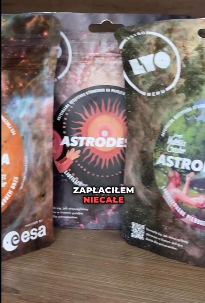 Tak wygląda jedzenie Sławosza Uznańskiego-Wiśniewskiego. Zje je w kosmosie 