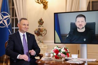 Duda rozmawiał z Zełenskim w Pałacu Prezydenckim 