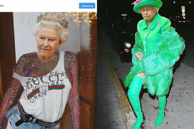 Królowa Elżbieta II - zdjęcia, które wstawiła na Instagram Rihanna