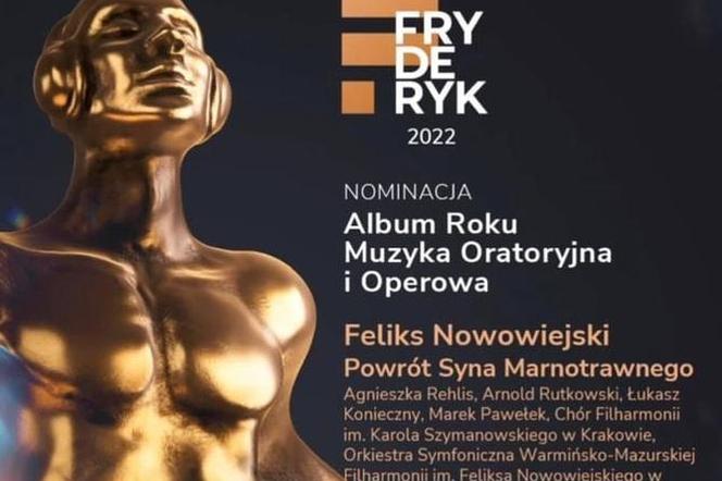 Płyta olsztyńskich filharmoników nominowana do Fryderyków