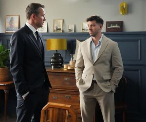 Barwy szczęścia odc. 3258. Justin (Jasper Sołtysiewicz), Bruno (Lesław Żurek)