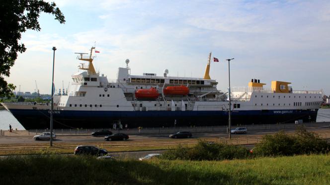 Wycieczkowiec m/v Gann w Szczecinie