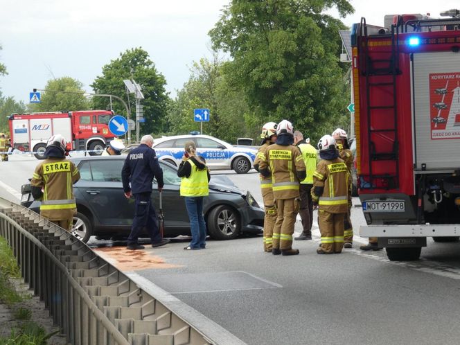 Koszmarny wypadek na drodze krajowej
