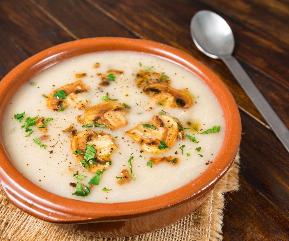 kremowa zupa grzybowa