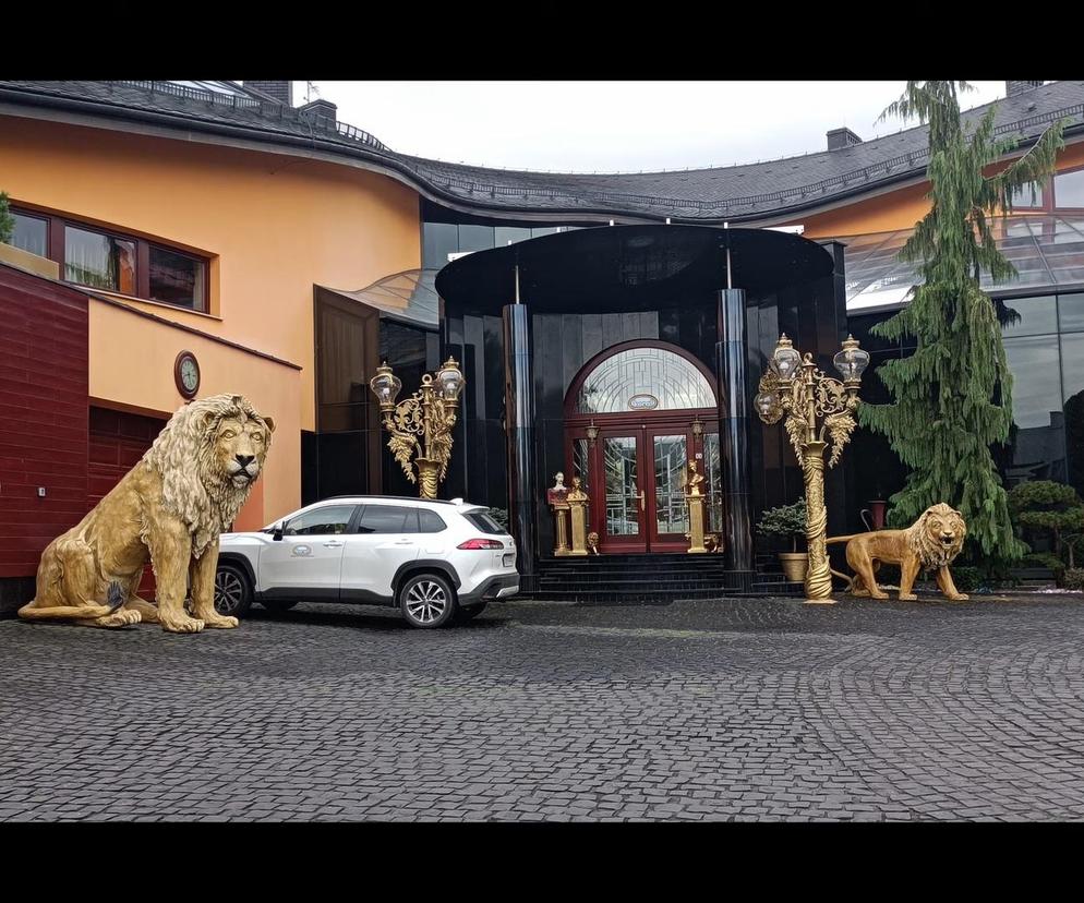 Pałac braci Koral imponuje przepychem. Złote lwy stoją na straży przed drzwiami wejściowymi [GALERIA]